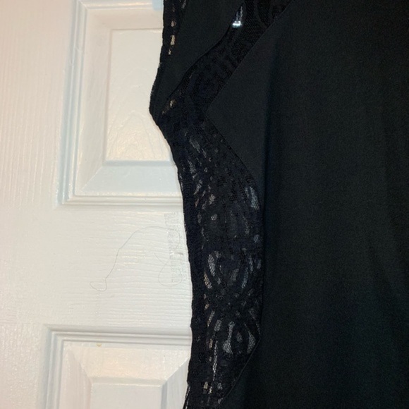 Semi Cut out Sheer Black Sheer Back Dress Small - Picture 8 of 8